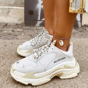 Balenciaga Triple S Sneakers Beige